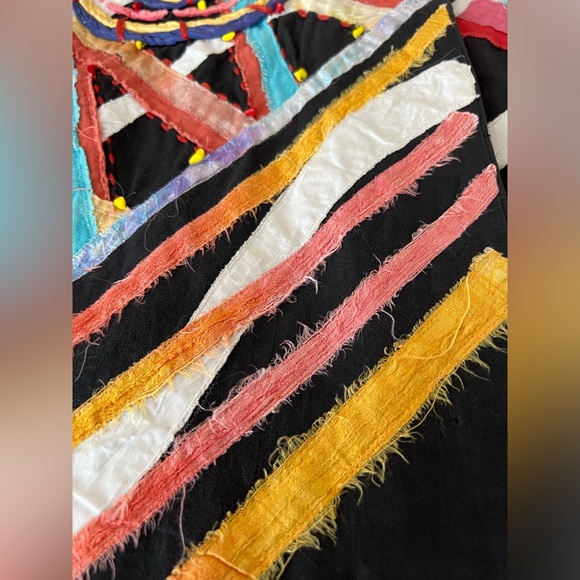 Vintage Sandy Starkman Jacket Button Up Boho Beaded Chaos XL - Picture 10 of 11